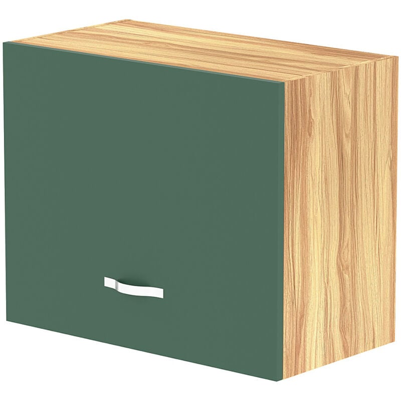 foto del prodotto shally dogan pensile da cucina ribaltabile muro armadio sospeso in legno parete colore verde