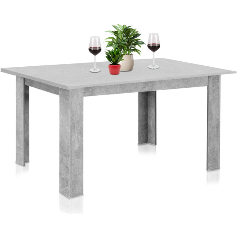 foto del prodotto shally dogan tavolo allungabile cucina sala pranzo da 90 a 120 x60x78 cm cemento estensibile