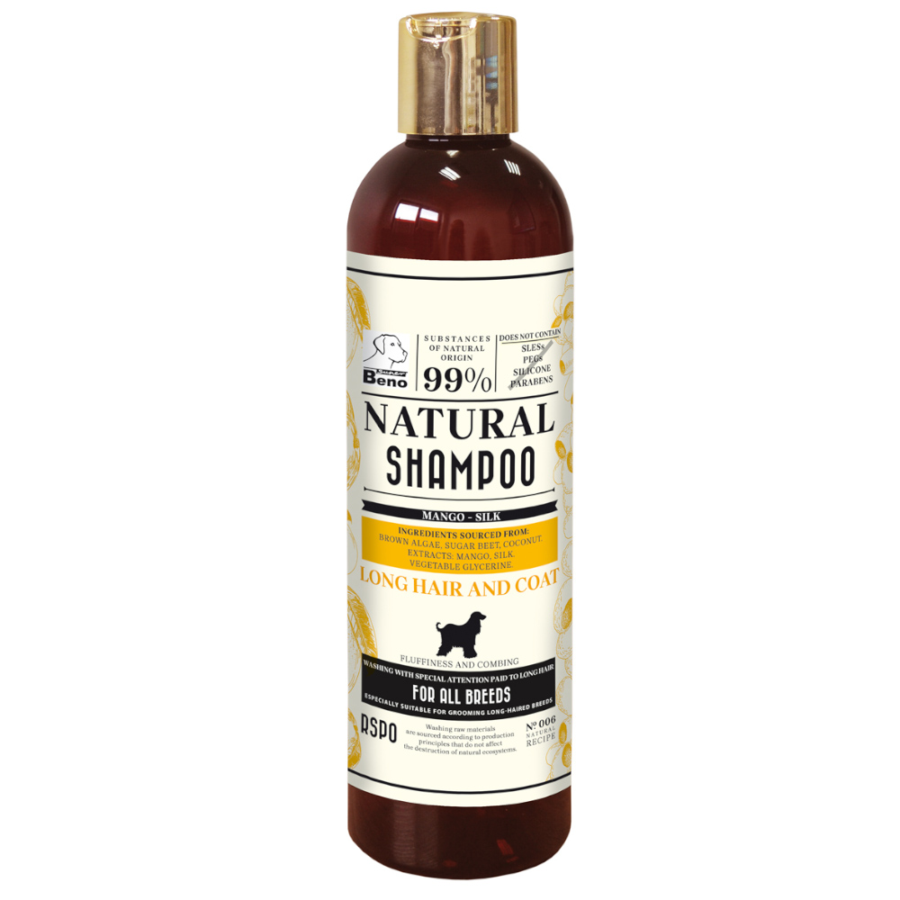 foto del prodotto shampoo naturale super beno per pelo lungo 300 ml