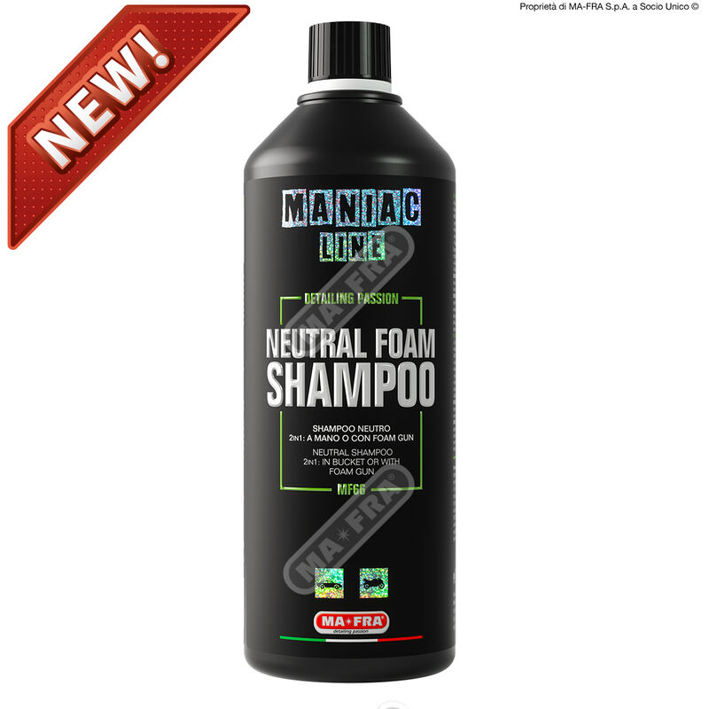 foto del prodotto shampoo neutral foam 2in1 maniac line 1000ml