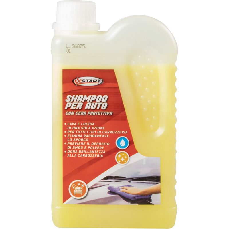 foto del prodotto shampoo per auto con cera 500ml per tutte la carrozzerie