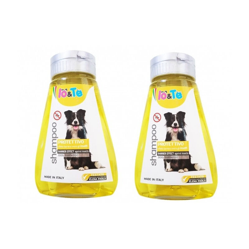 foto del prodotto shampoo protettivo effetto barriera contro insetti 360 ml cani pelo morbido trade shop traesio