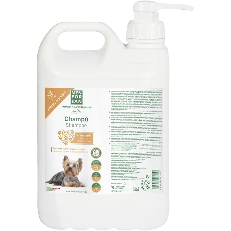 foto del prodotto shampooing men for san huile de vison orange 5 l 