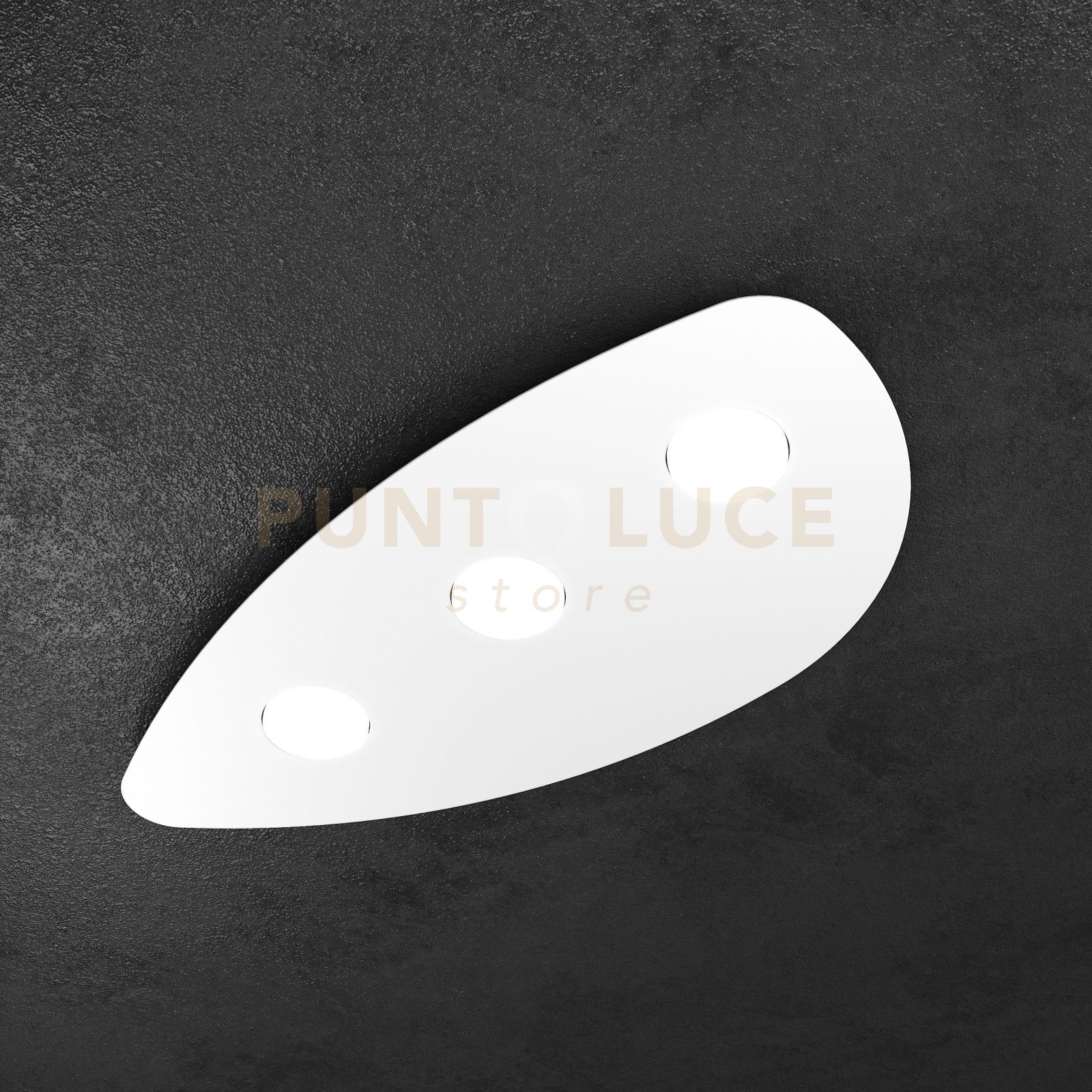 foto del prodotto shape applique plafoniera 3 luci bianco 1143 3 bi