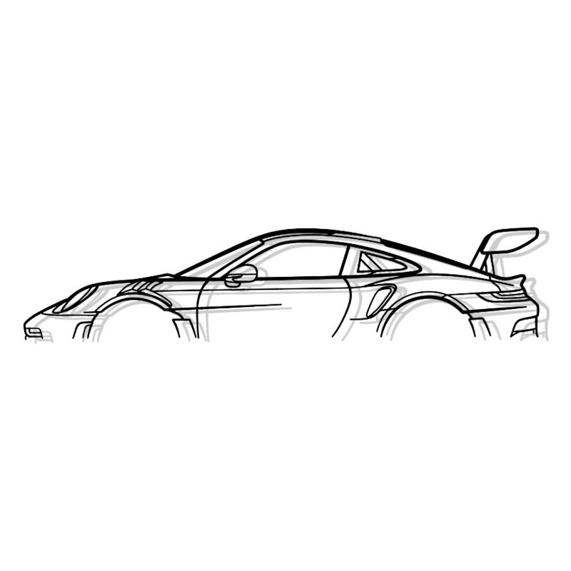 foto del prodotto shape paris 911 gt3 rs mod 992 decorazione murale s