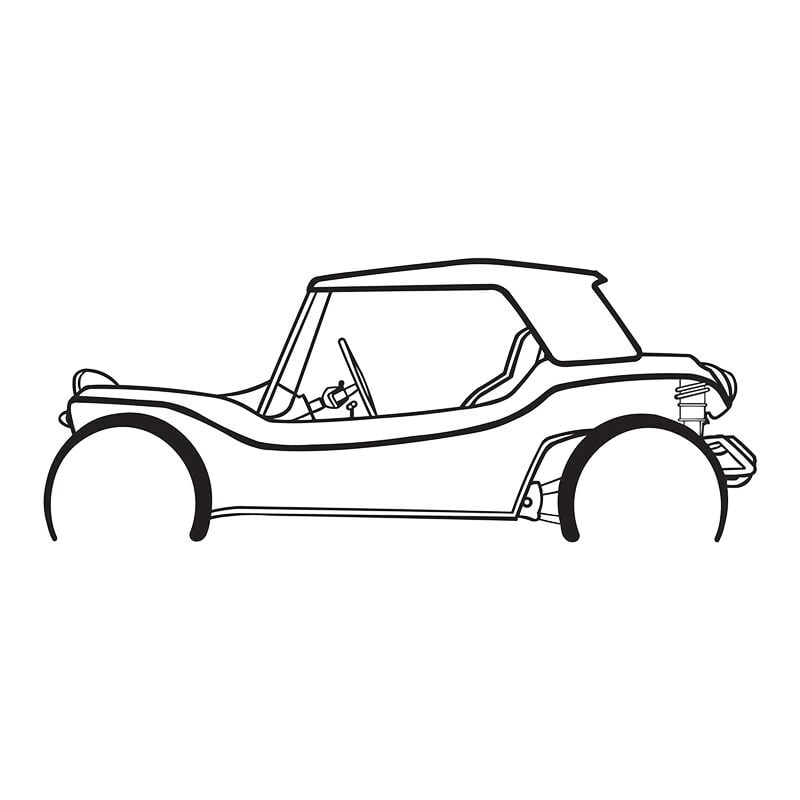 foto del prodotto shape paris buggy decorazione da parete in metallo silhouette di auto, opera d arte iconica retr e per la decorazione interna delle tue pareti