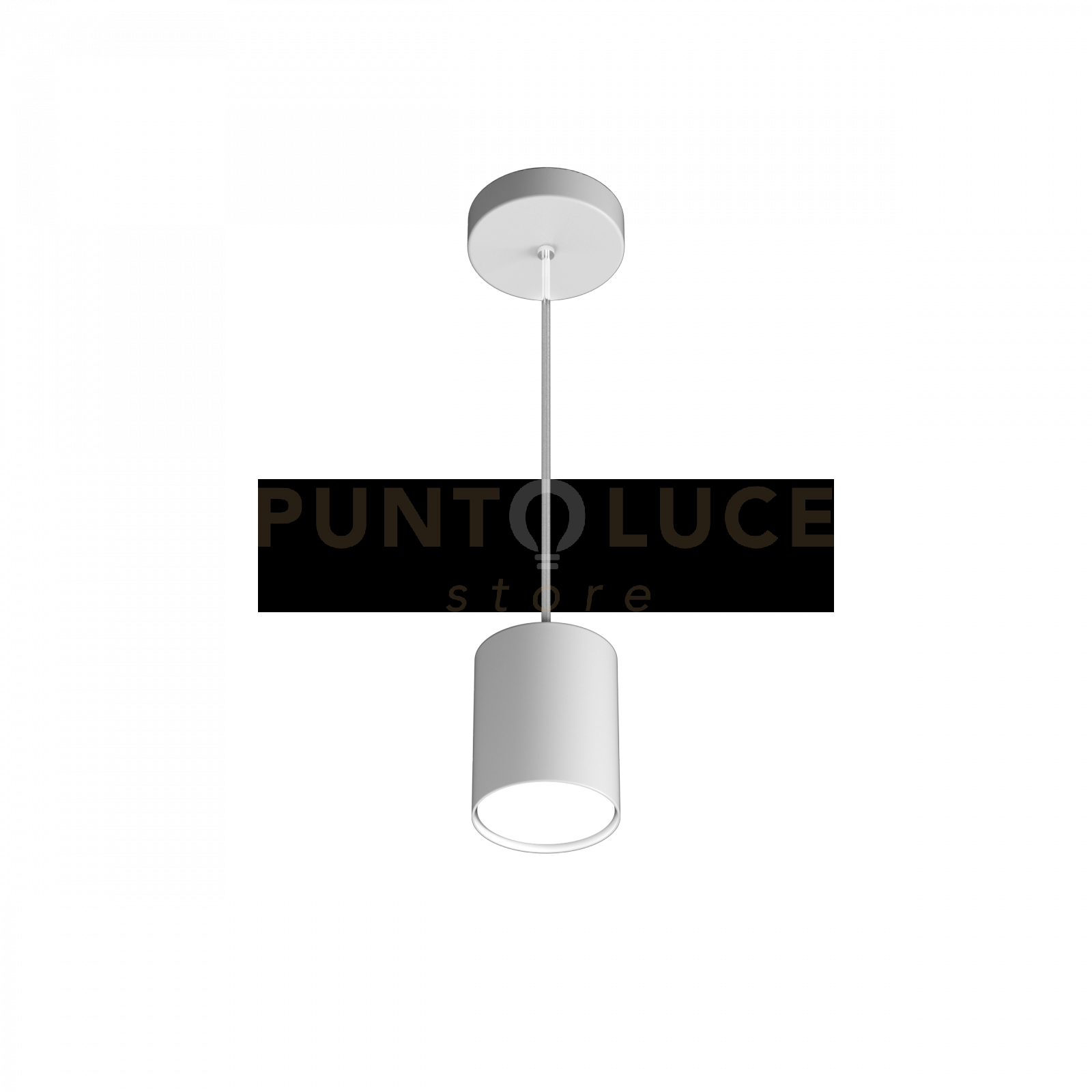 foto del prodotto shape sospensione tubo h.10 1 luce bianco 1143-s10-bi