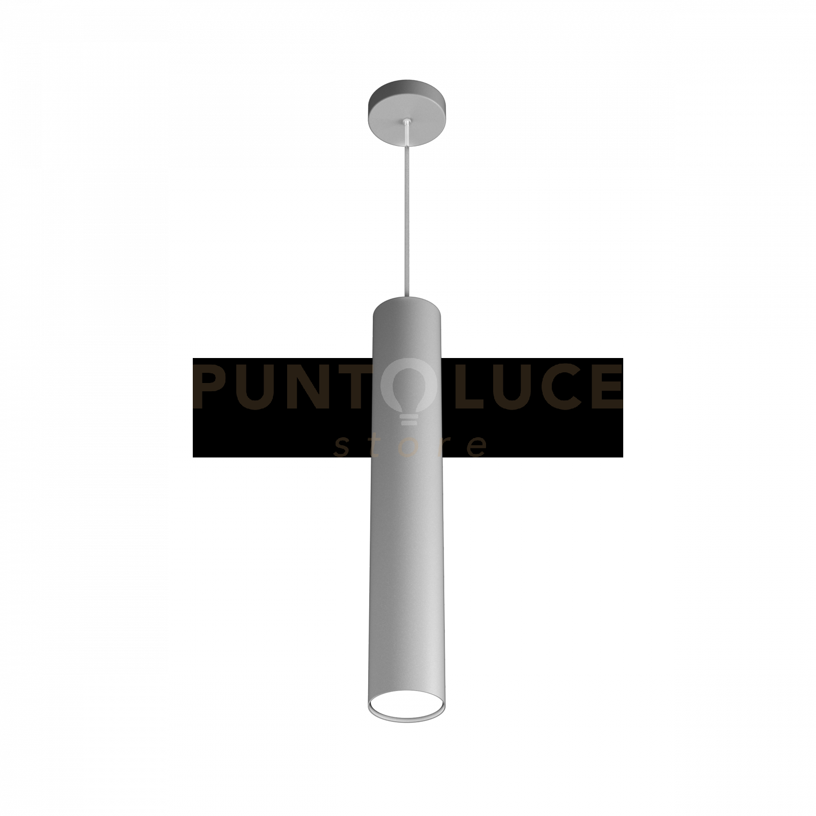 foto del prodotto shape sospensione tubo h.50 1 luce grigio 1143 s50 gr