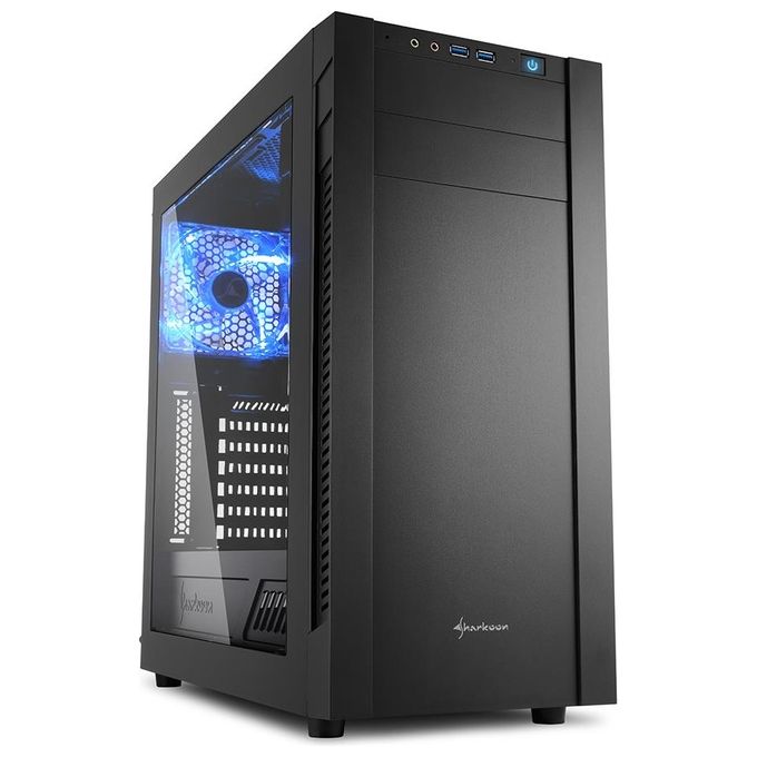 foto del prodotto sharkoon case atx 2xusb 3.0,2x120 fans installed window black