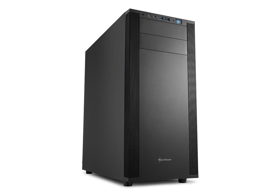 foto del prodotto sharkoon case m25 v atx, usb 3.0 audio frontale, metal black