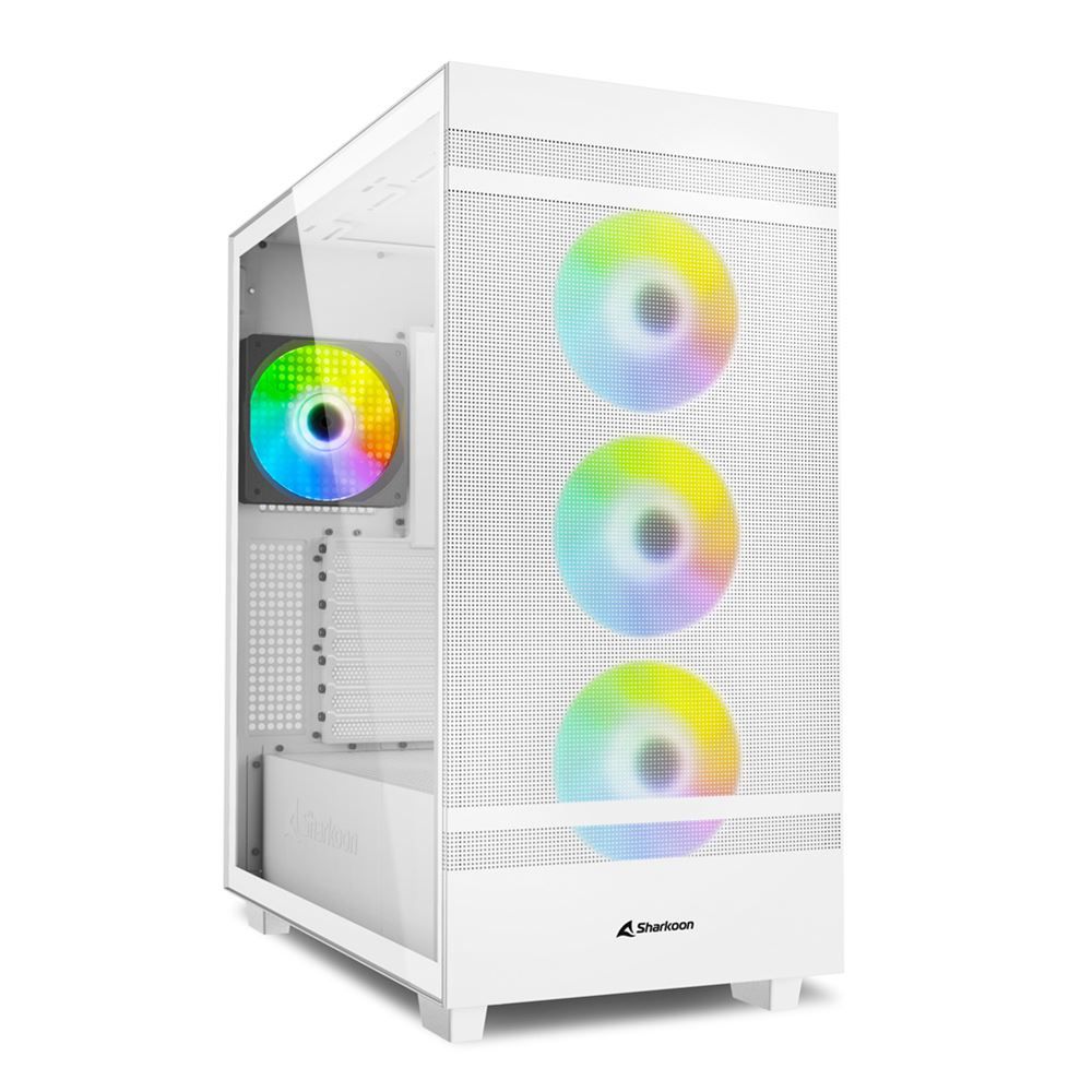 foto del prodotto sharkoon case rebel c50 white rgb
