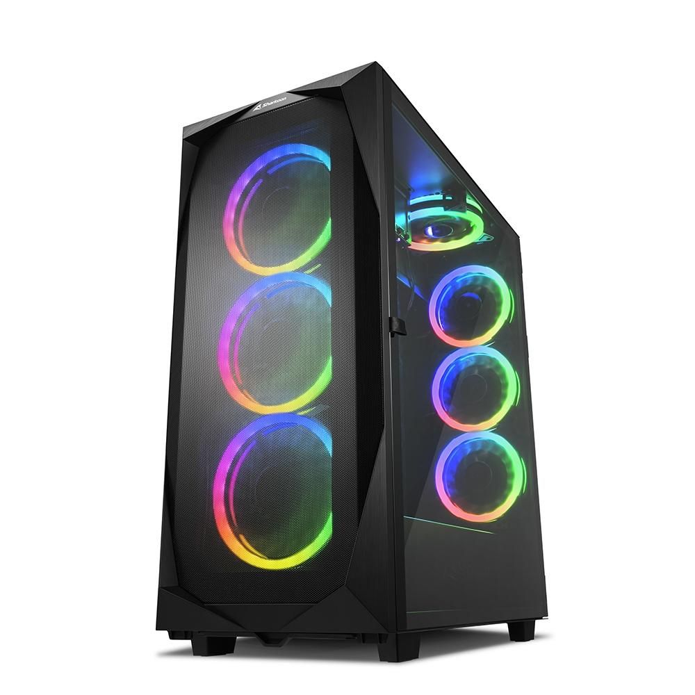 foto del prodotto sharkoon case rev300 full tower, side glass black