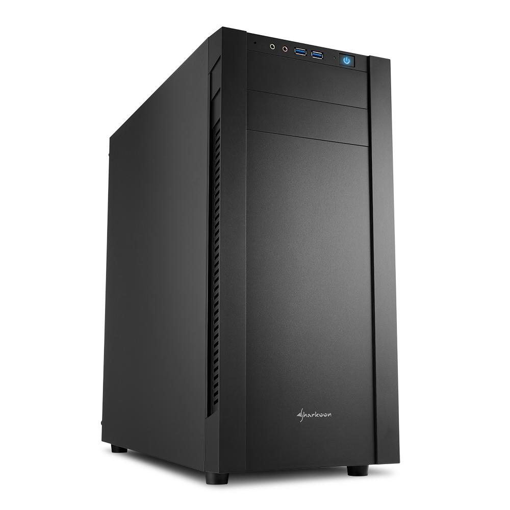 foto del prodotto sharkoon case, s25 v, atx, 2xu3, 2x120, black