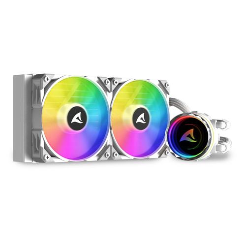 foto del prodotto sharkoon liquid cooling s80 argb 240 white