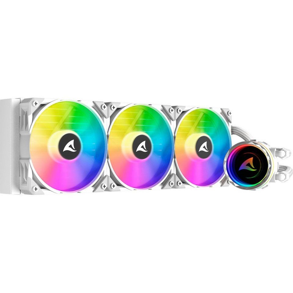 foto del prodotto sharkoon liquid cooling s90 argb 360 white