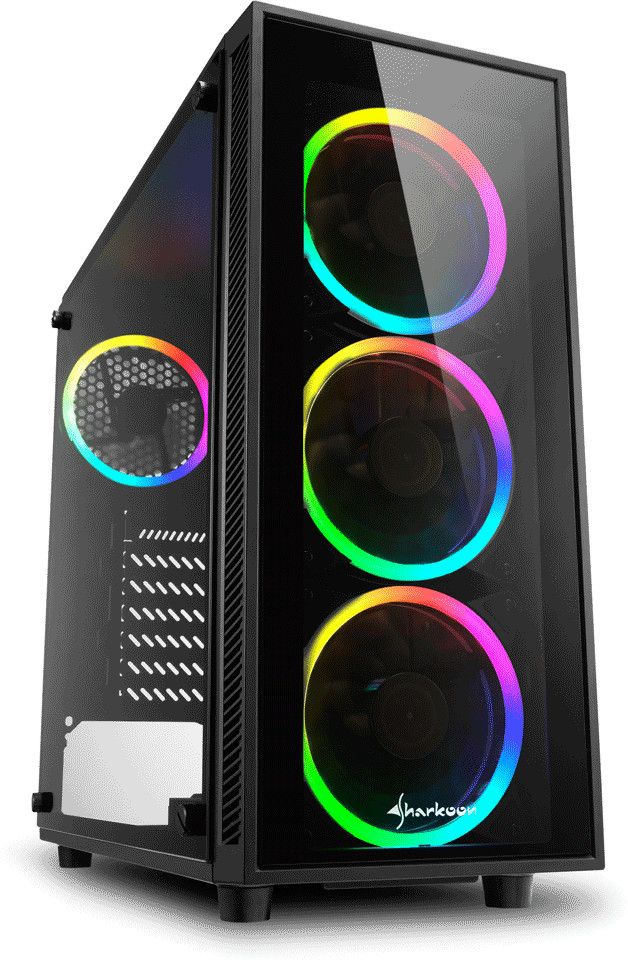 foto del prodotto sharkoon tg4 midi tower nero
