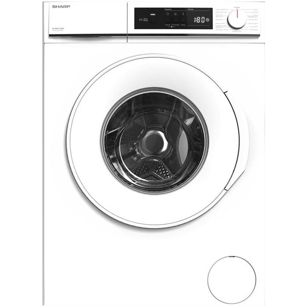 foto del prodotto sharp es nfa7121wd lavatrice caricamento frontale 7 kg 1000 giri min bianco