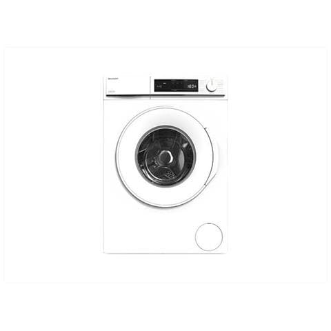 foto del prodotto sharp es nfa8121wd it lavatrice caricamento frontale 8 kg 1200 giri min bianco
