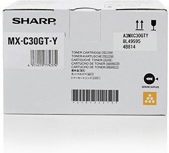 foto del prodotto sharp mxc30gty cartuccia toner 1 pz originale giallo
