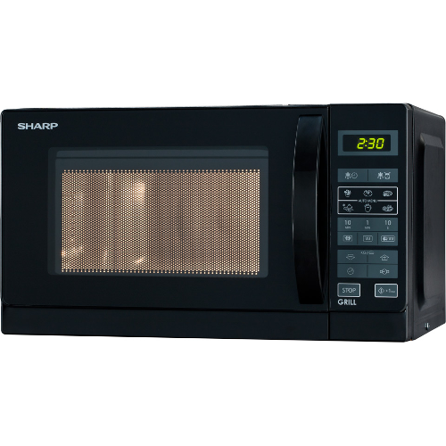 foto del prodotto sharp r 642bkw nero microonde combinato superficie piana 20 l 800 w