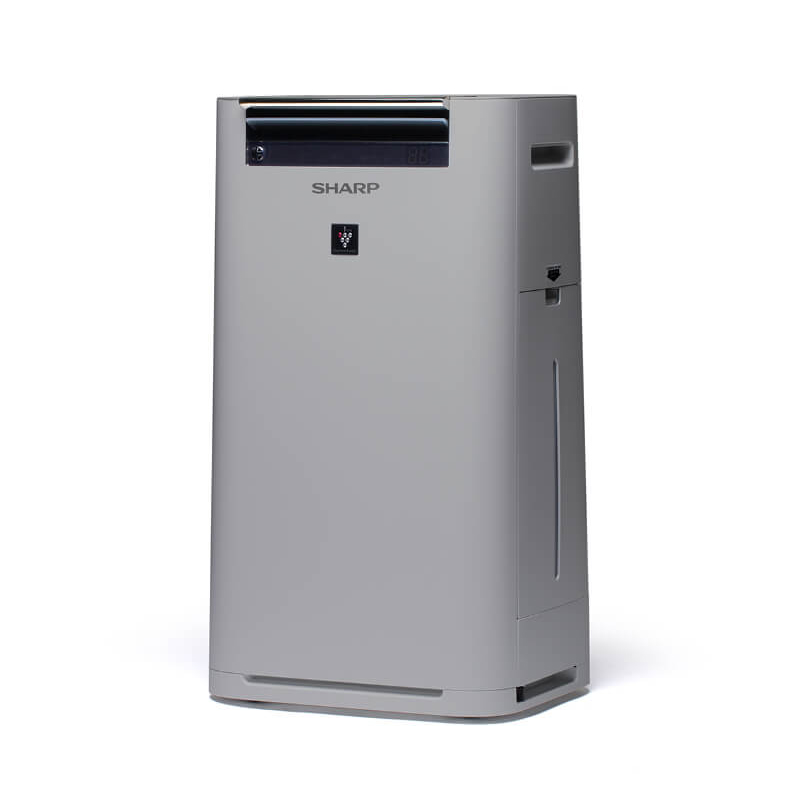 foto del prodotto sharp ua hg40e l purificatore aria flusso aria 240 m3 h filtraggio a 3 livelli plasmacluster funzione umidificante grigio