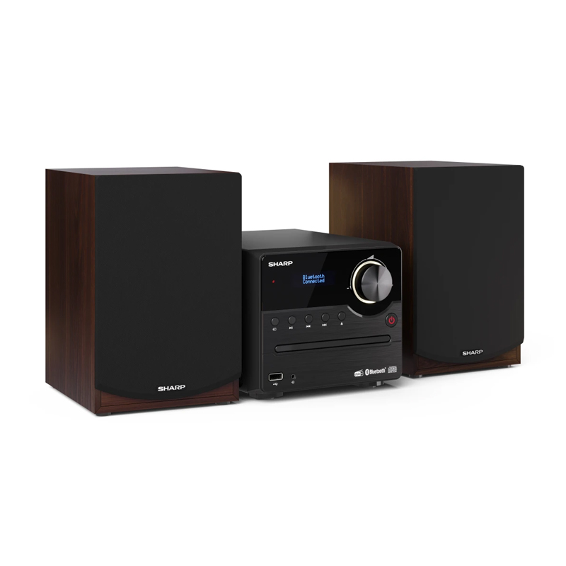 foto del prodotto sharp xl b517d microsistema audio per la casa 45 w marrone