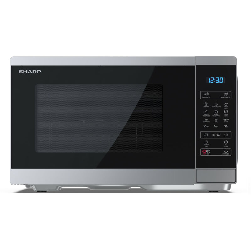 foto del prodotto sharp yc mg252ae s mikrowelle grill 25l schwarz silber