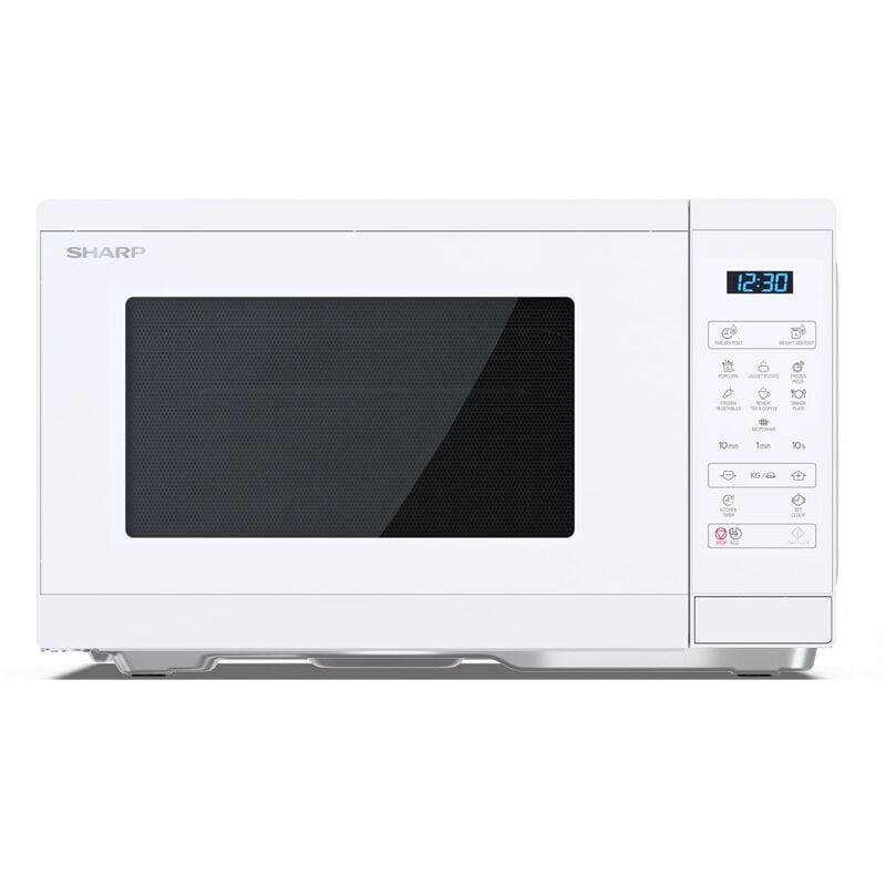 foto del prodotto sharp yc ms252ae c forno a microonde 900 w, 11 livelli di potenza, funzione scongelamento, dimensioni 47,2 x 28 x 34,5 cm, cristallo