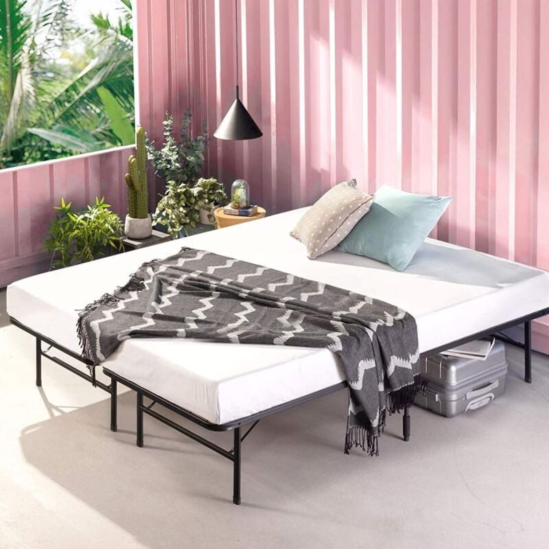 foto del prodotto shawn rete letto pieghevole smartbase, letto ospiti, 140x190cm zinus
