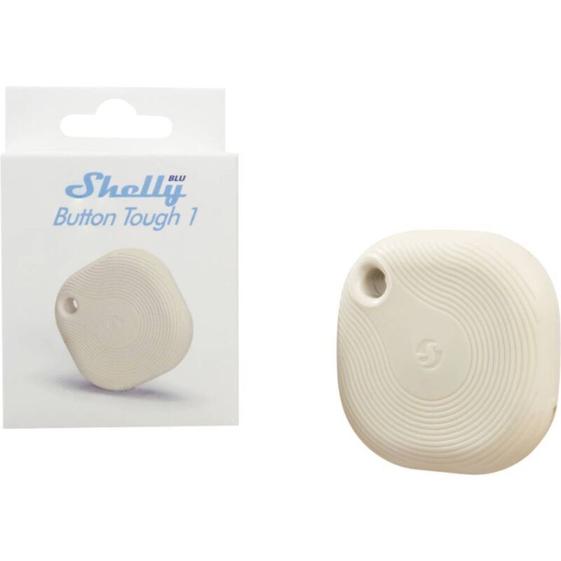 foto del prodotto shelly blu button tough 1 ivory dimmer, interruttore bluetooth low energy
