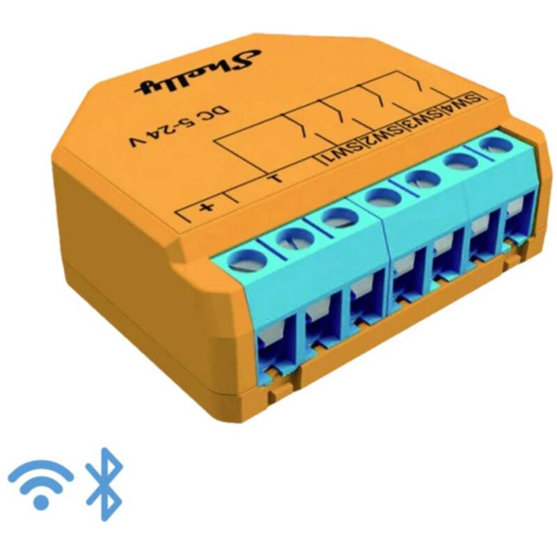foto del prodotto shelly qubino wave i4 dc modulo scenario z wave