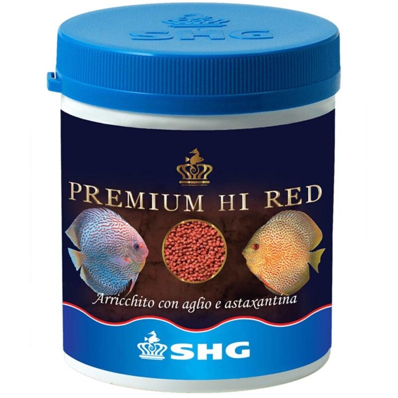 foto del prodotto shg premium hi red mangime in granuli per accentuare la colorazione formato 50 gr