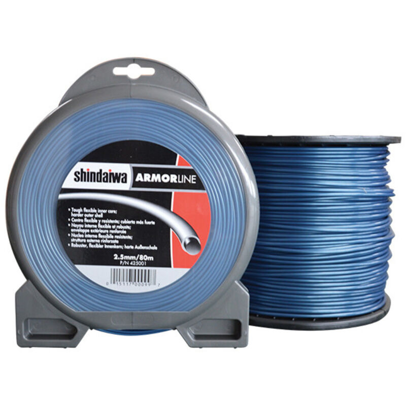 foto del prodotto shindaiwa armorline tondo filo decespugliatore blu 2,5 mm x 40 m tondo resistente