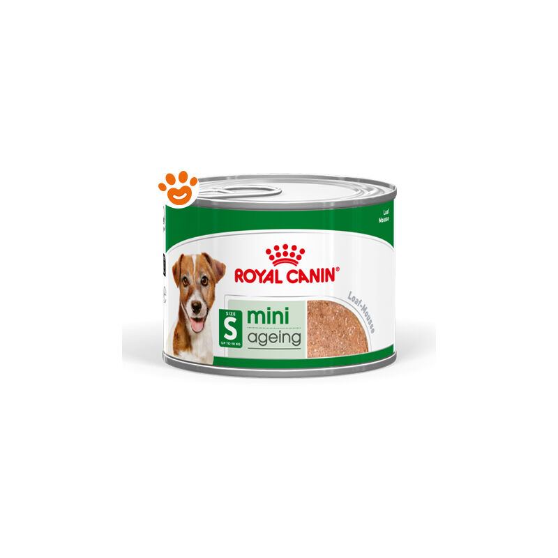 foto del prodotto shn dog mini ageing 8 shn dog mini ageing 8 lattina da 195 gr royal canin