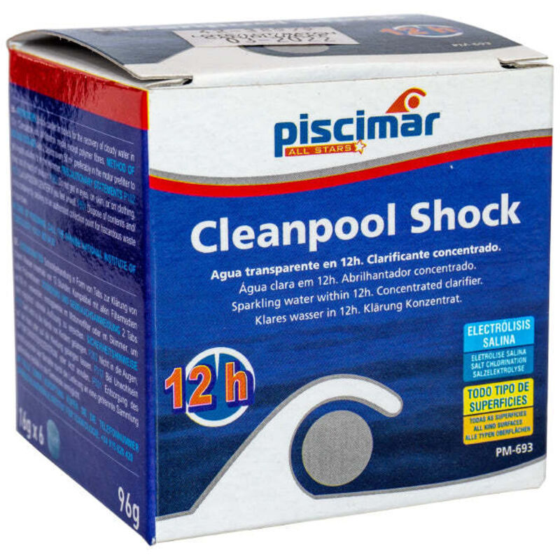 foto del prodotto shock di cleanpool. pm 693. chiarificatore tecnico. 96 grammi