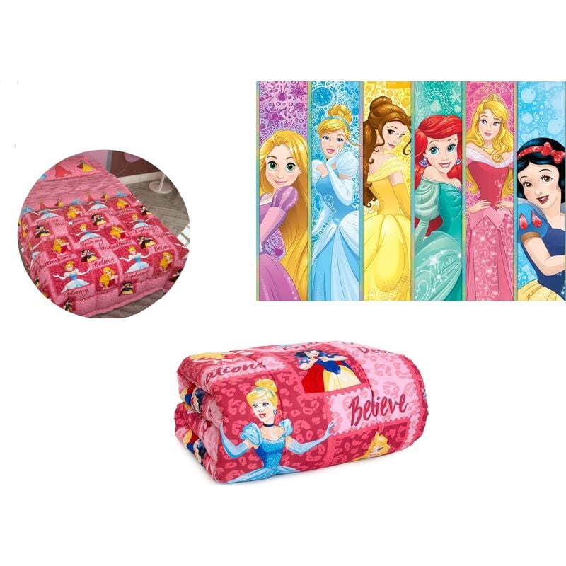 foto del prodotto shopping in rete piumone singolo invernale trapunta principesse disney una piazza