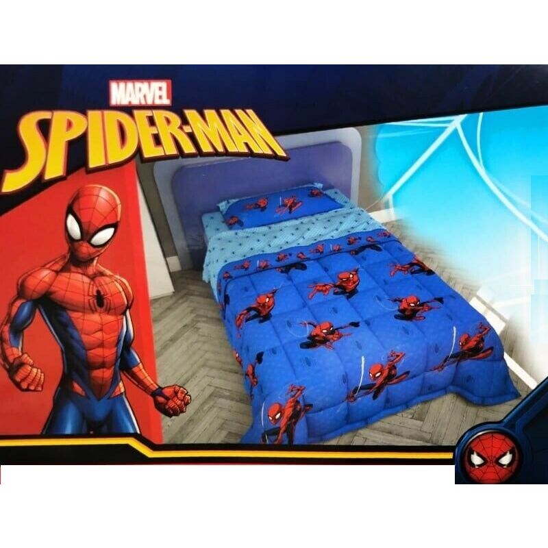 foto del prodotto shopping in rete piumone spiderman trapunta invernale per letto singolo morbida soffice una piazza