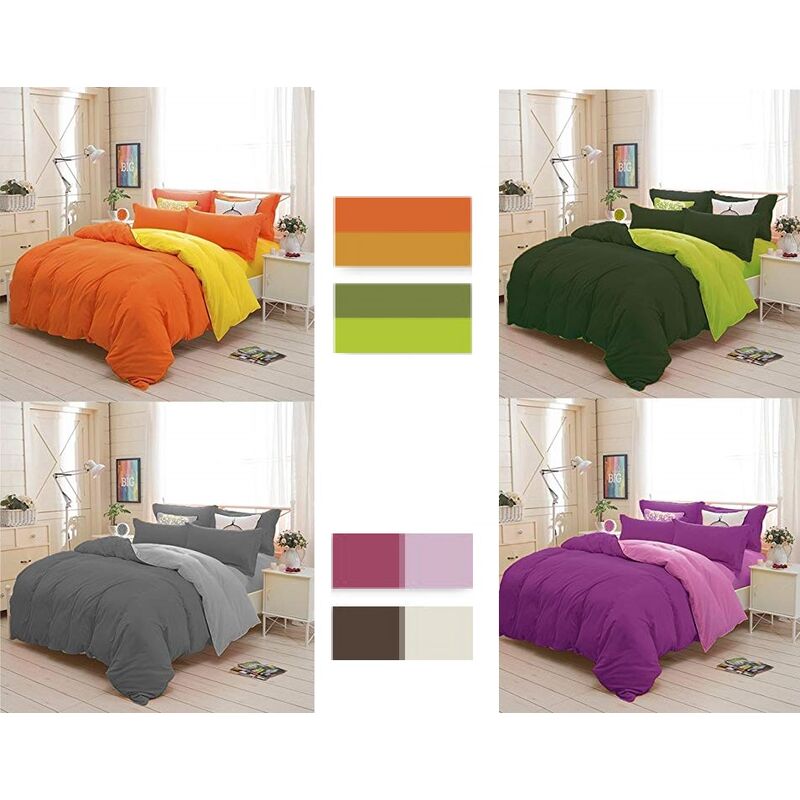 immagine 0 del prodotto shopping in rete trapunta piumone double face letto matrimoniale tinta unita colore verde