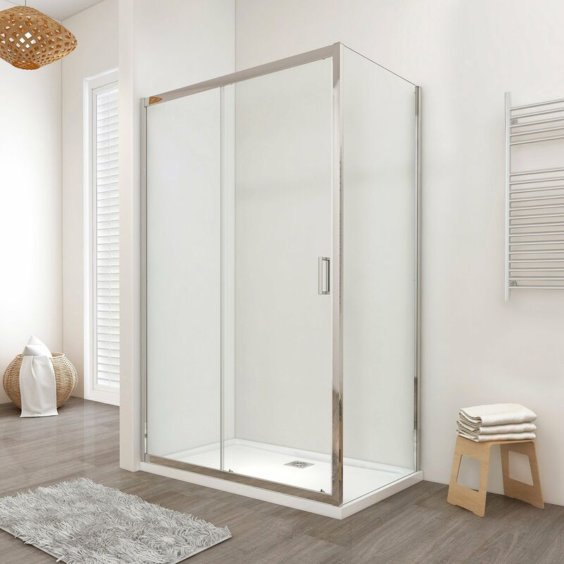 foto del prodotto showerdesign box doccia lisbona porta scorrevole rettangolare 120x80 cm altezza 190 cm cristallo 6 mm