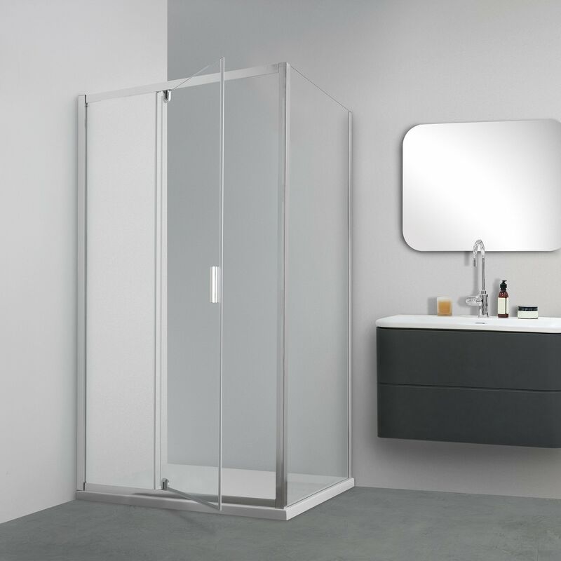 foto del prodotto showerdesign box doccia tokyo porta battente rettangolare 110x80 cm altezza 200 cm cristallo 6 mm