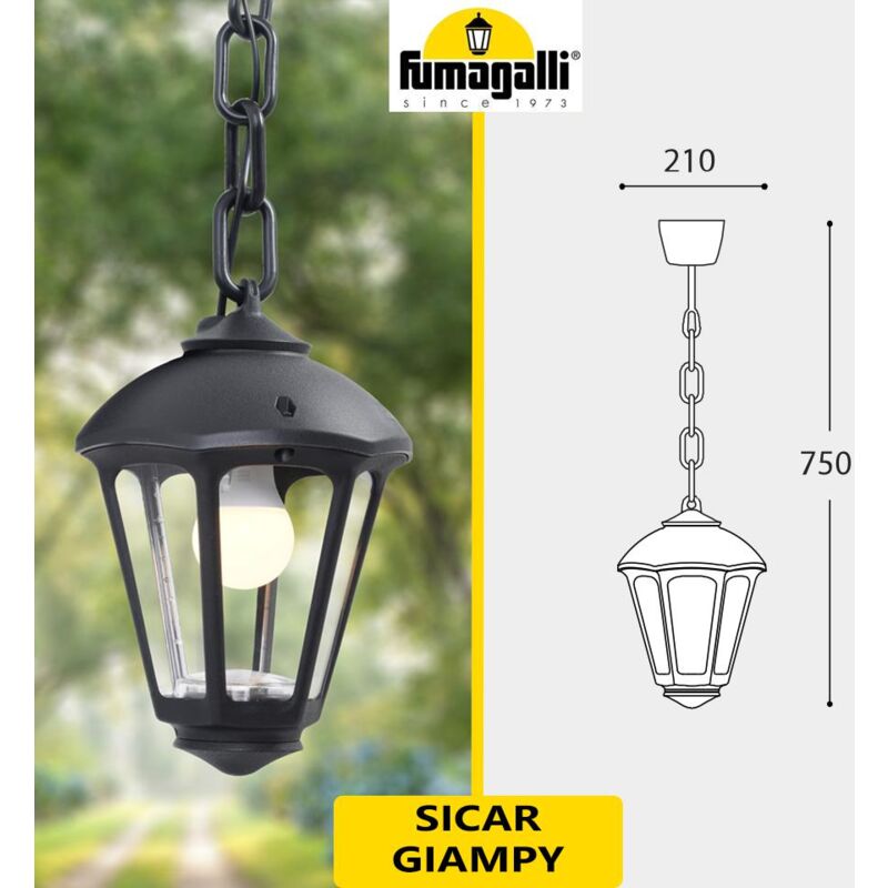 foto del prodotto sicar giampy nero opale e27
