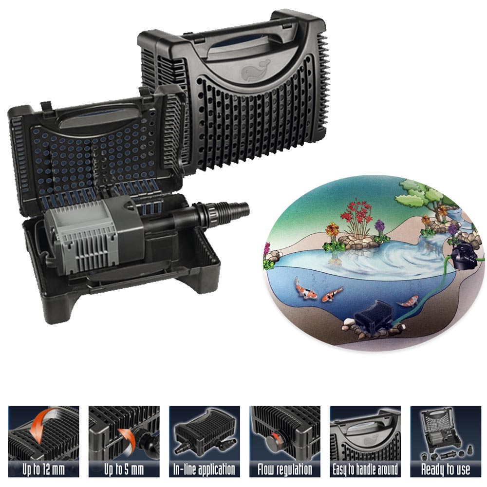 foto del prodotto sicce eko power 12.0 filtro e pompa per laghetti e cascate 11.500 l h versatile 2 in 1