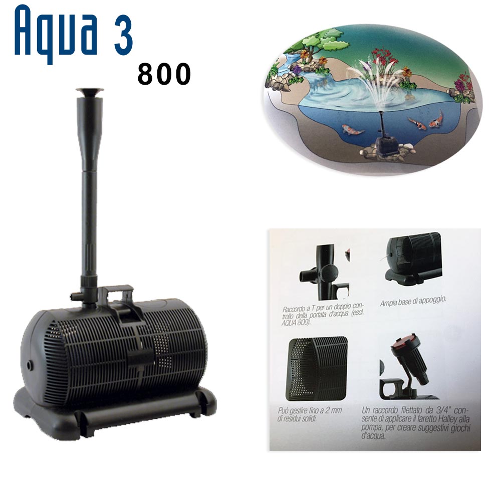 foto del prodotto sicce pompa per laghetti e fontane aqua 3 750 litri h bassa manutenzione