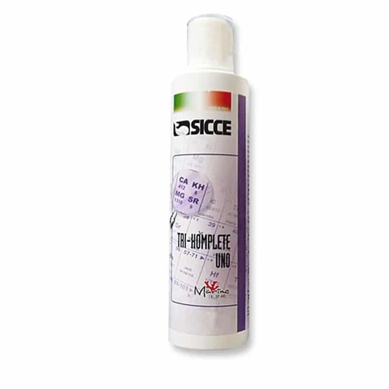 foto del prodotto sicce tri komplete uno integratore di calcio e stronzio per acquari marini formato 500 ml