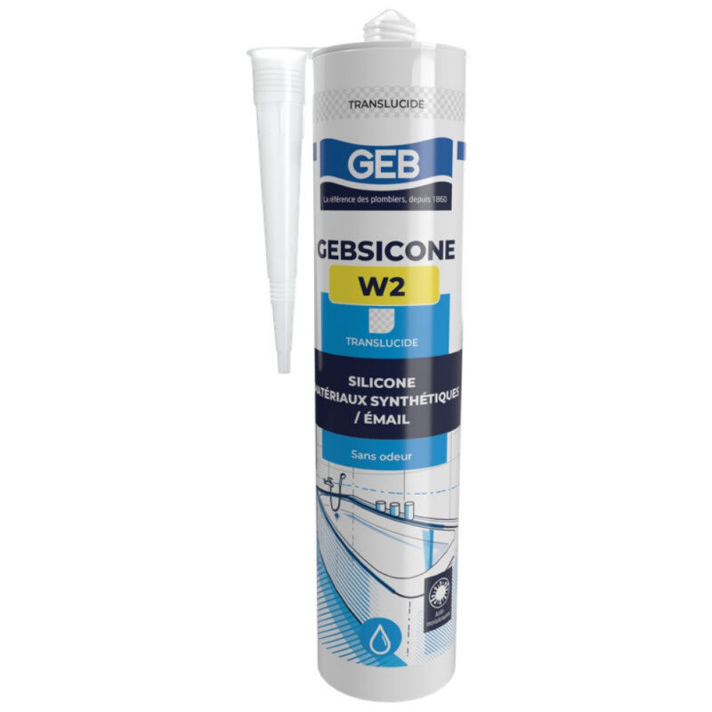 foto del prodotto sicone w2 cartuccia da 310 ml, traslucido geb