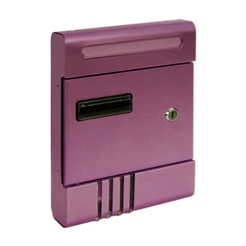 foto del prodotto sicuro cassetta posta in alluminio per esterni marrone anodizzato cm.20,4x7x29h. in alluminio anodizzato marrone