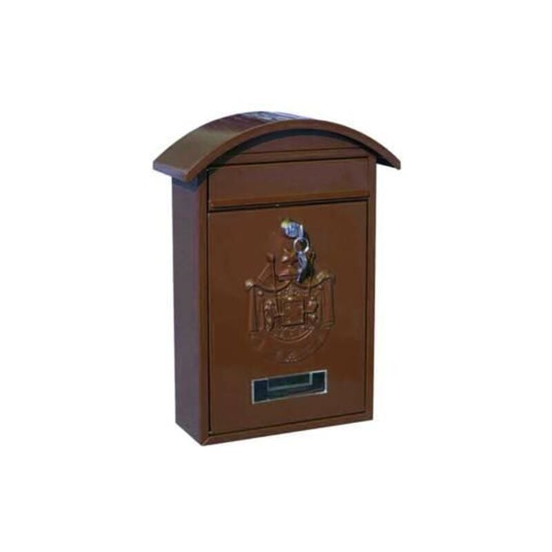 foto del prodotto sicuro cassetta postale con tetto e chiave a cilindro per esterni cm.21x6x31h.
