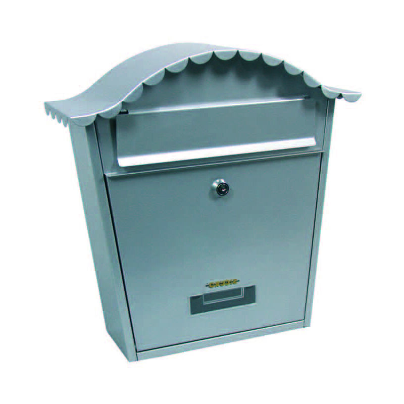 foto del prodotto sicuro cassetta postale portariviste sagomata per esterni grigia cm.36x13x36h. colore grigio