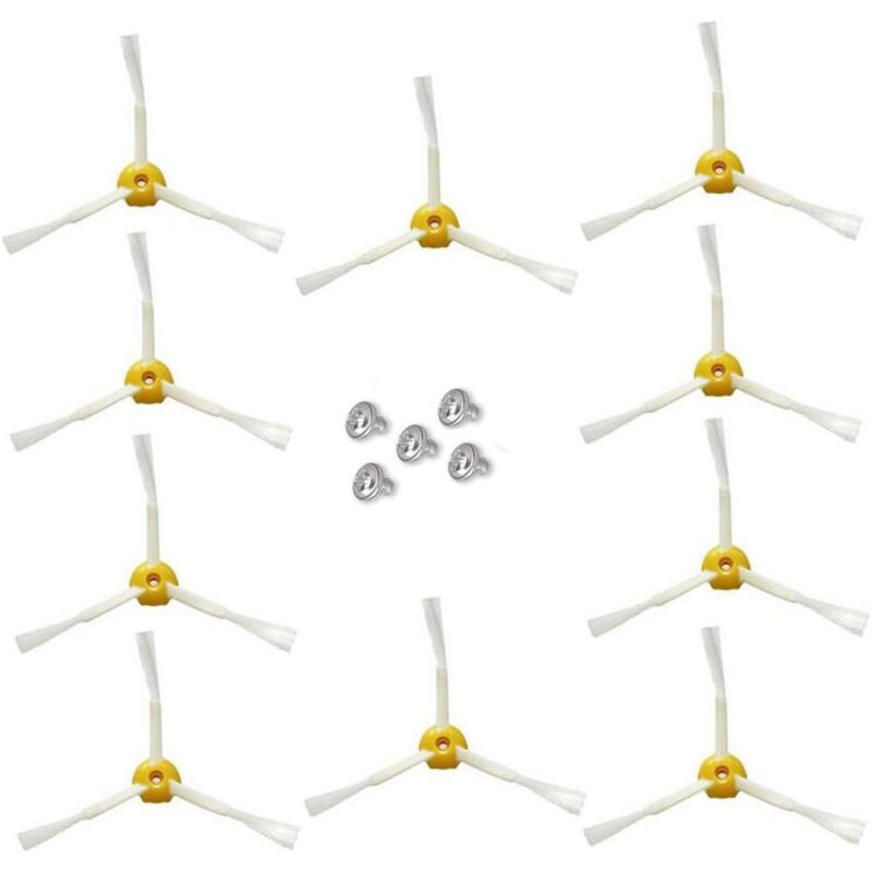 foto del prodotto side brush for irobot roomba 500 600 series 10 pcs 3 arm side brush 