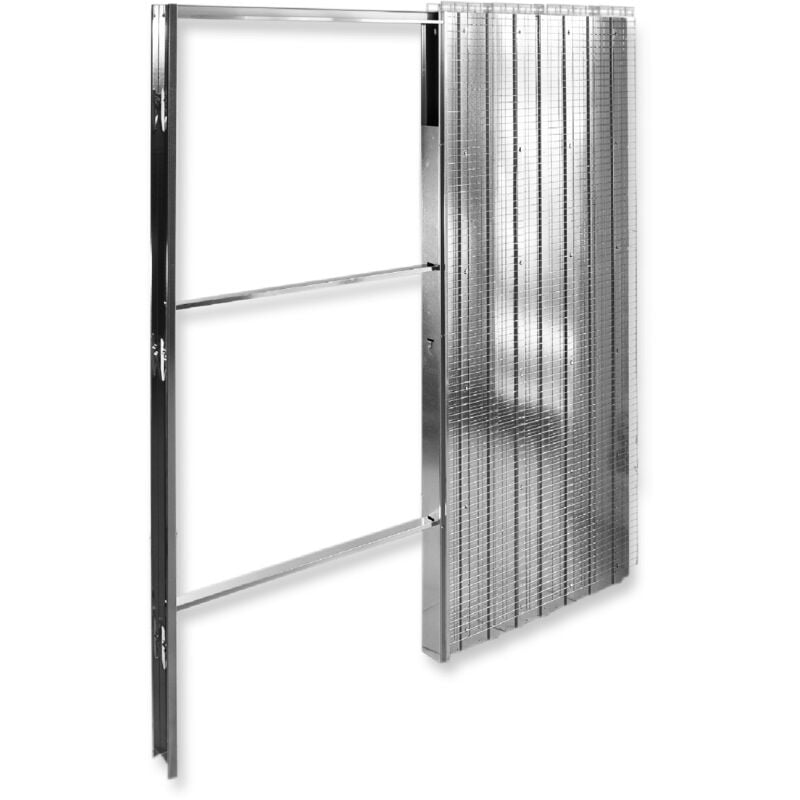 foto del prodotto sidex controtelaio per porte a scomparsa per muratura struttura robusta e scorrevolezza ottimale 60 x 210 x 10.5 cm